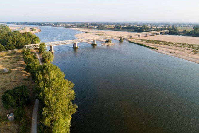 Vue aérienne de la Loire