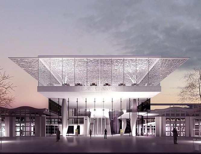 Vue de la gare Sud Nantes