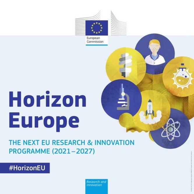 image avec texte : Horizon Europe, the next EU research & innovation programme (2021 -2027) #HorizonEU