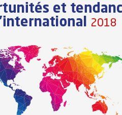 Texte de l'affiche : Opportunités et tendances à l'international en 2018