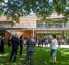 Christelle Morançais au lycée de la Herdrie à Basse Goulaine