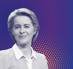 Portrait graphique de Ursula Von Der Leyen